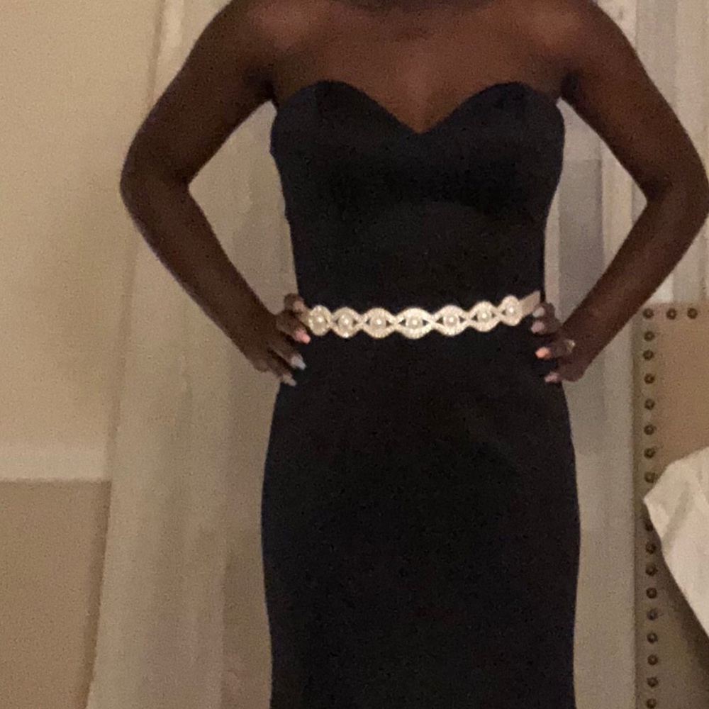 Black Formal Trumpet Dress